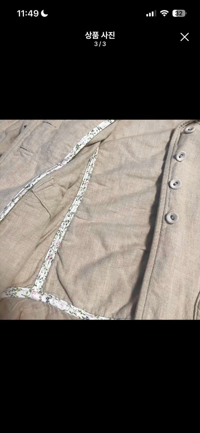 빈티지 모리 레이스 잔꽃 자켓 상품이미지3