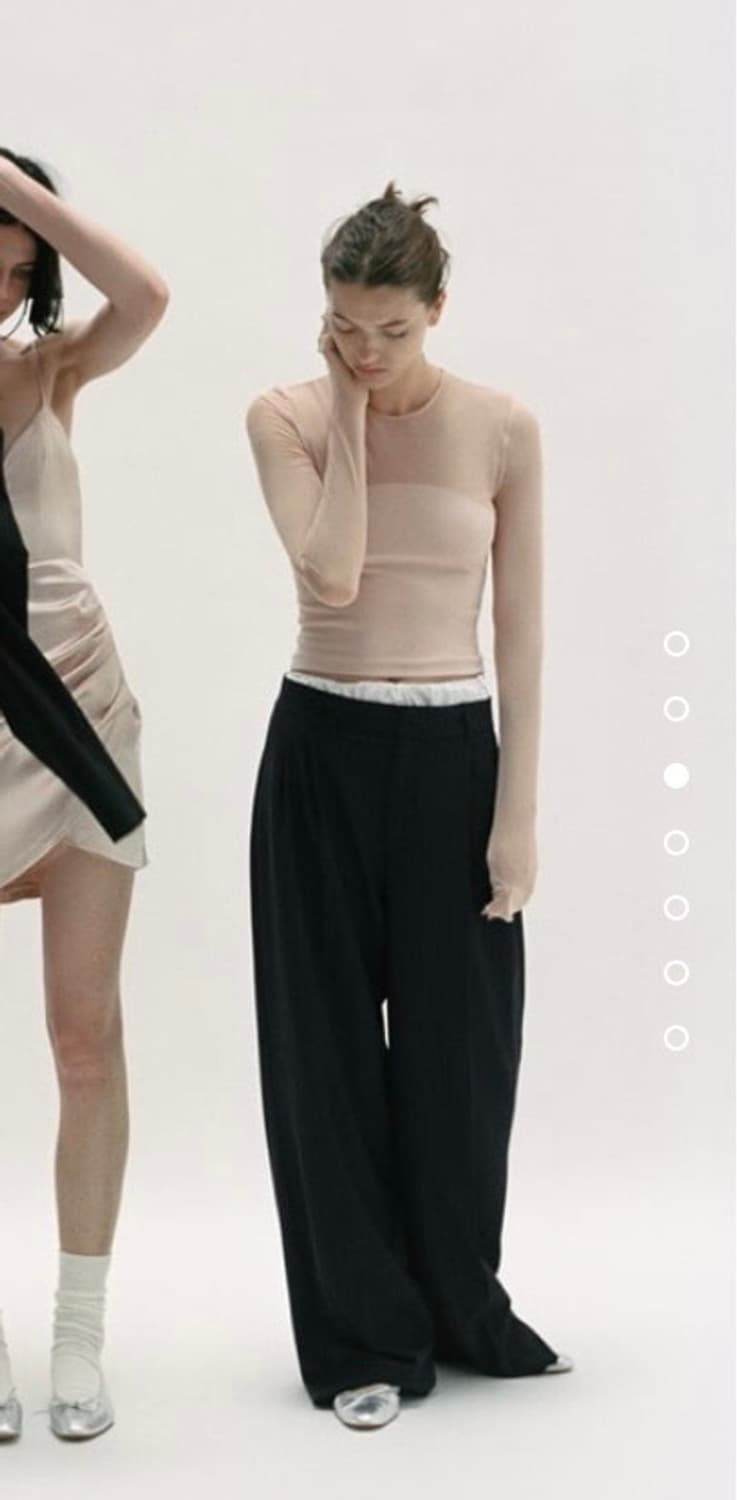 ZARA 시스루 슬림탑 상품이미지1