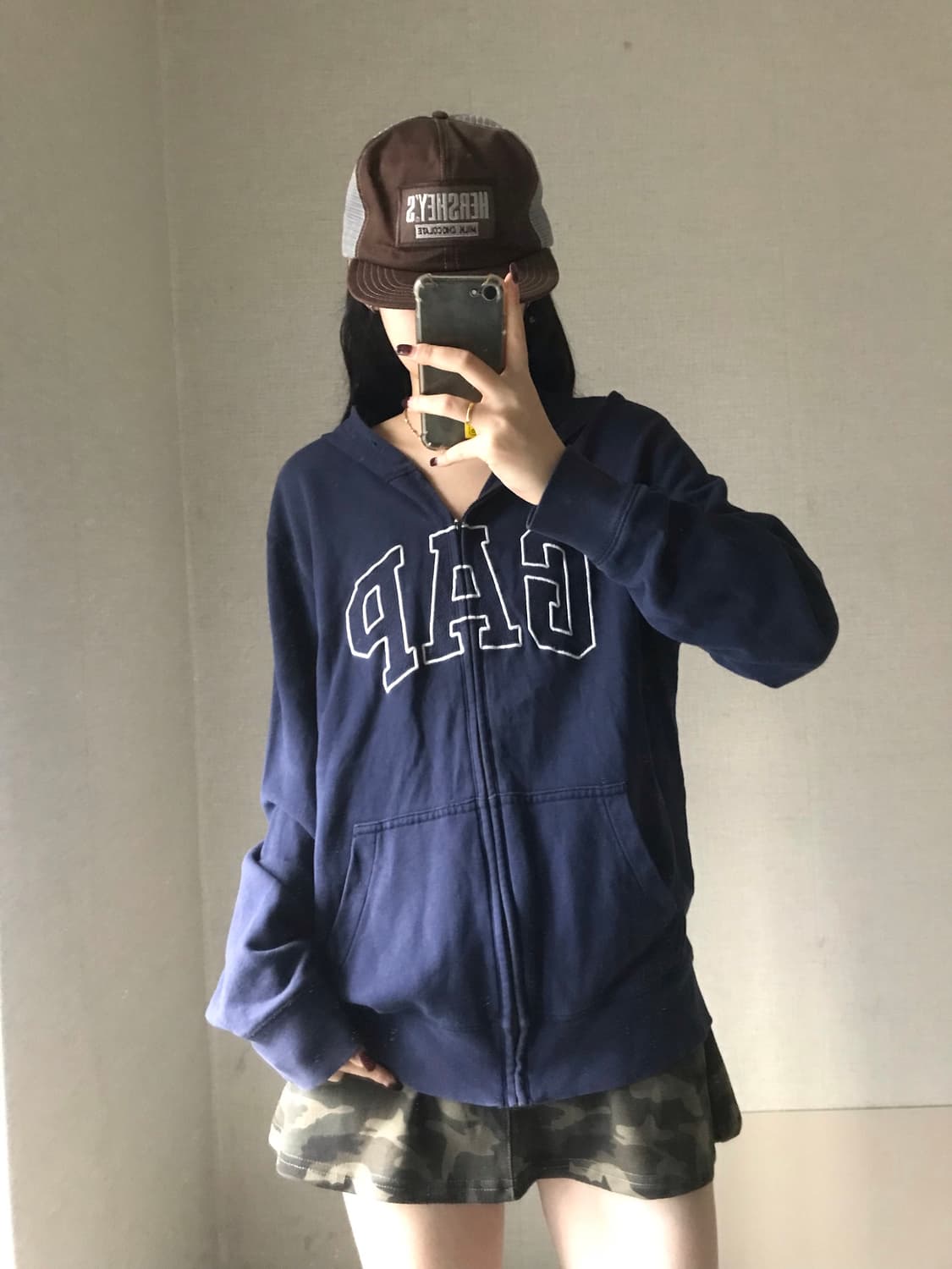 갭 네이비 후드집업 상품이미지1