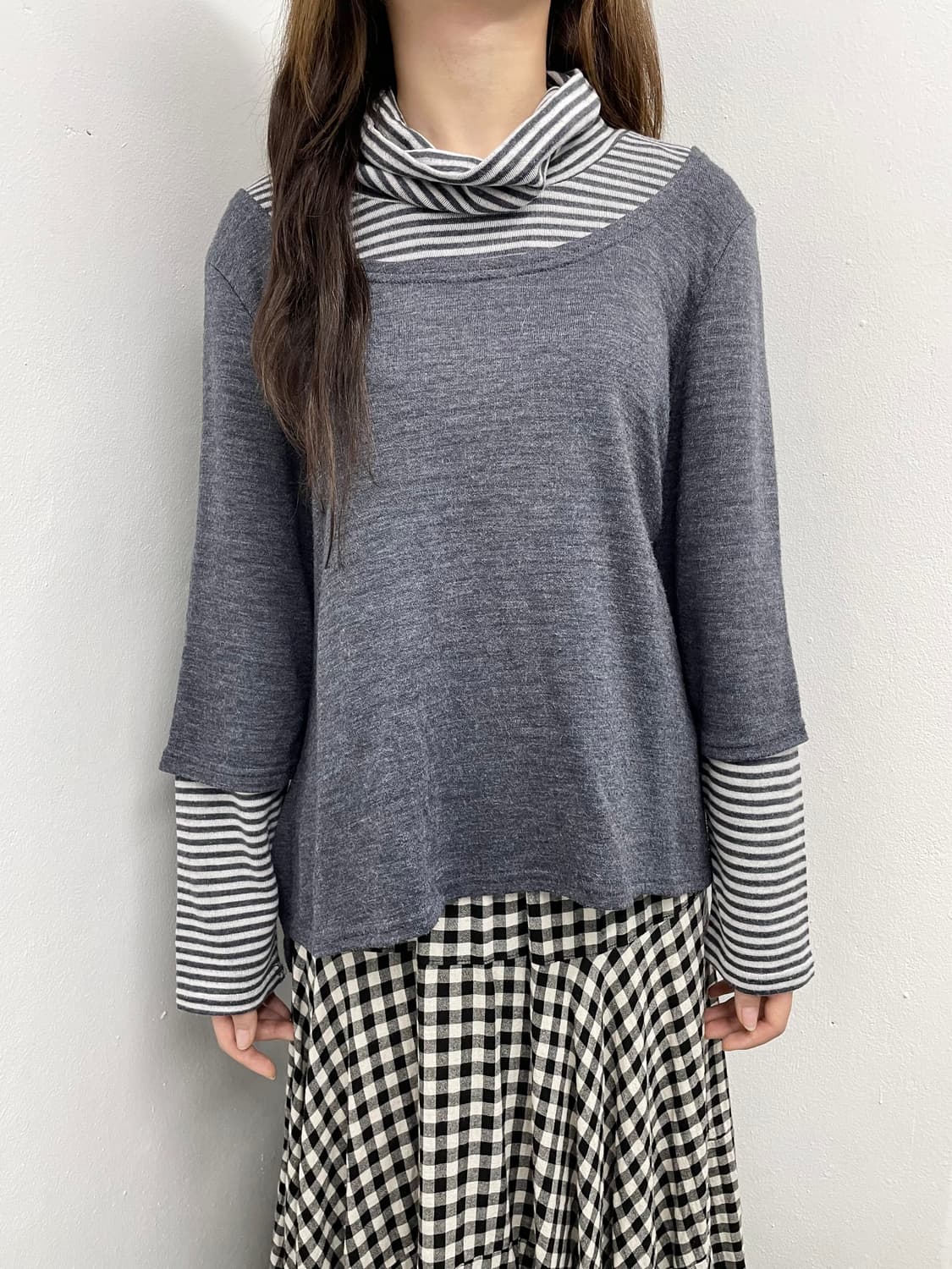 너드 레이어드 스트라이프 슬리브 상품이미지4