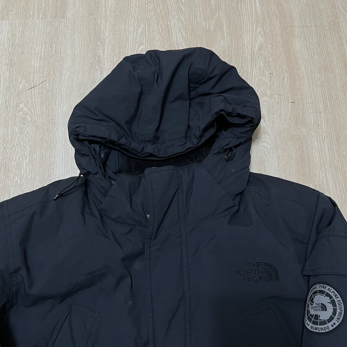 노스페이스 맥머도 시리즈 남성 구스다운 후드 롱패딩 L/100  상품이미지2