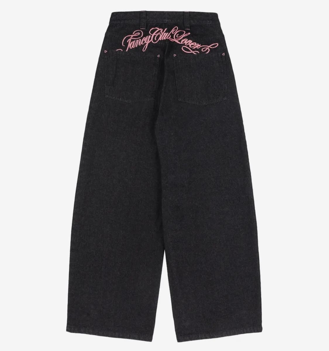 팬시클럽 프론트 핀턱 와이드 데님 팬츠 상품이미지4