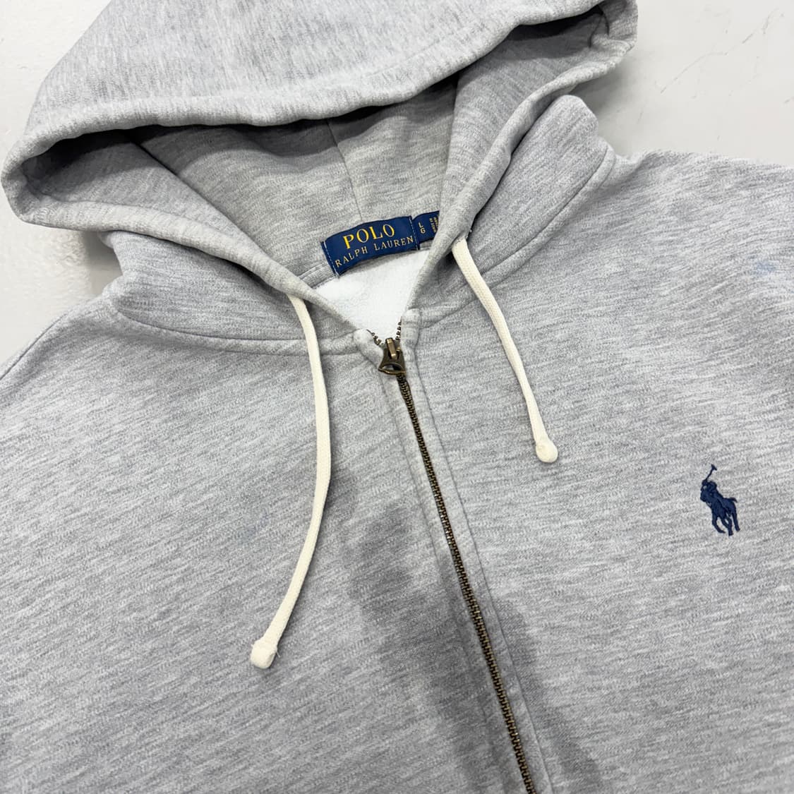 폴로 신형 포니 후드집업 그레이 상품이미지3