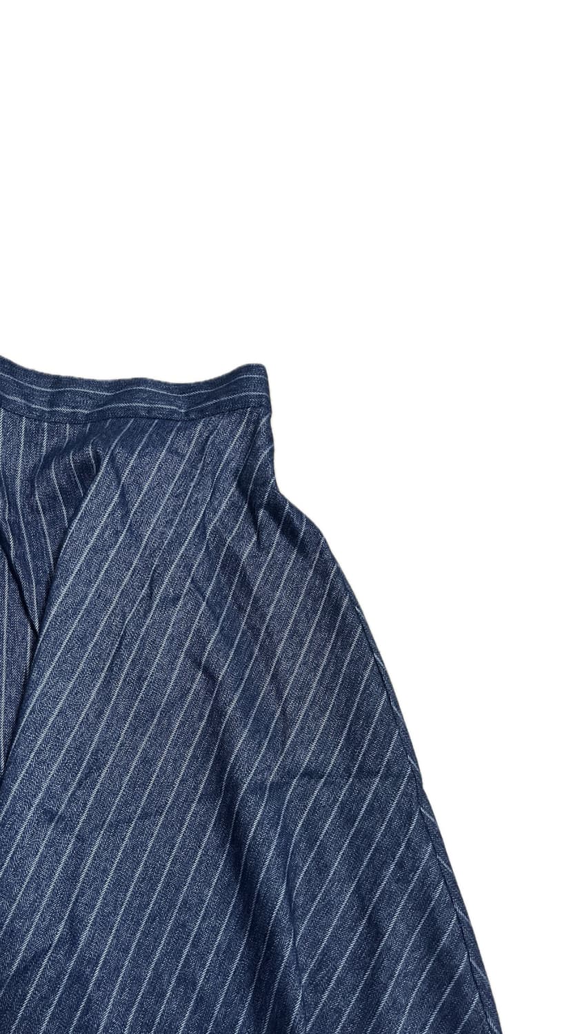 스트라이프 데님 미디스커트 상품이미지2