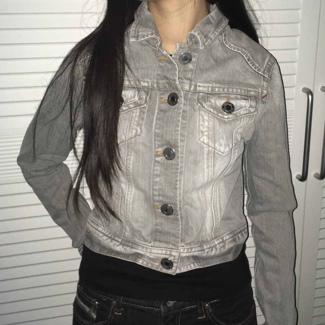 Tommy girl 트러커자켓 그레이워싱 상품이미지1