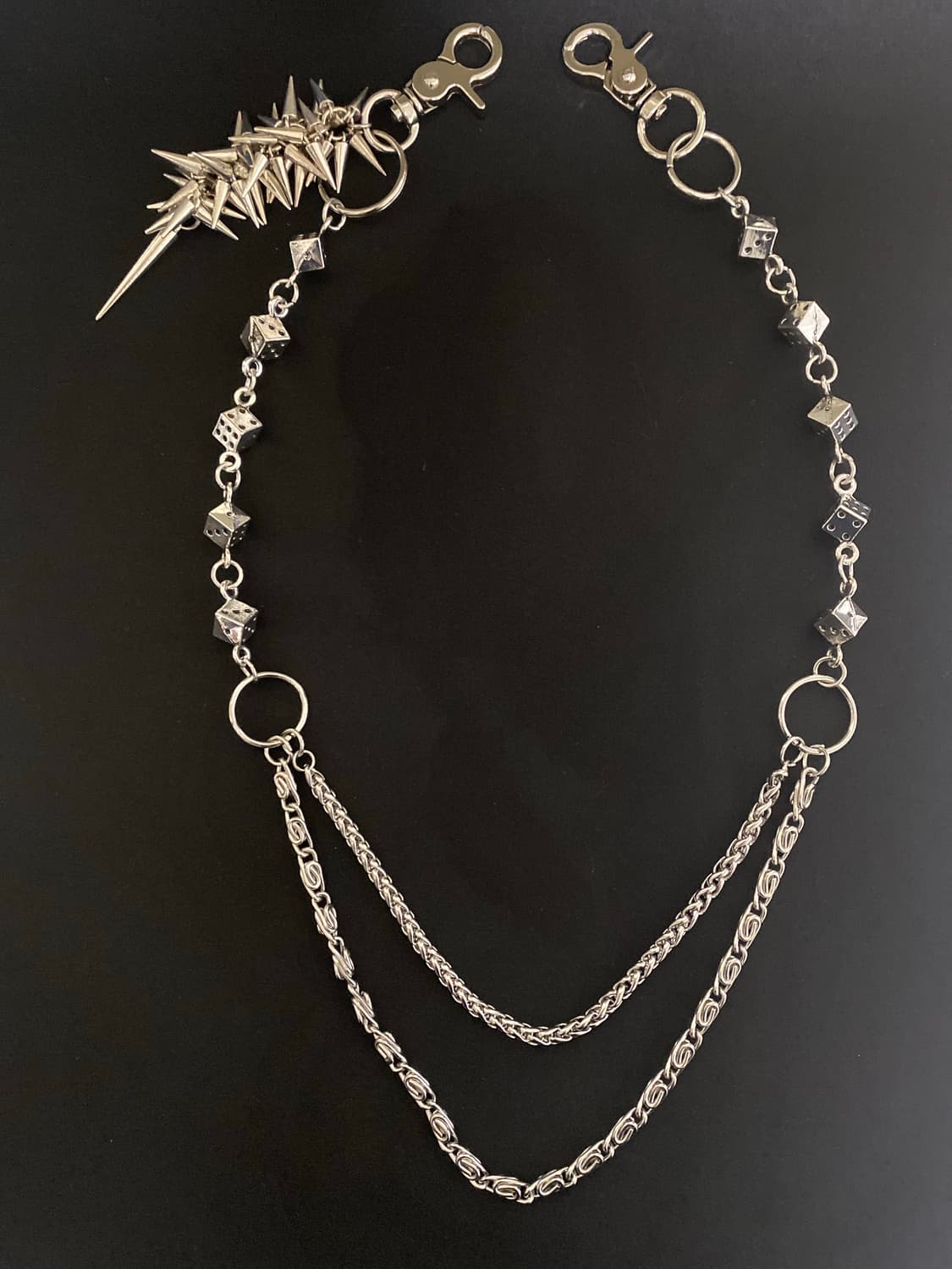 스파이크 다이스 팬츠 체인 상품이미지1