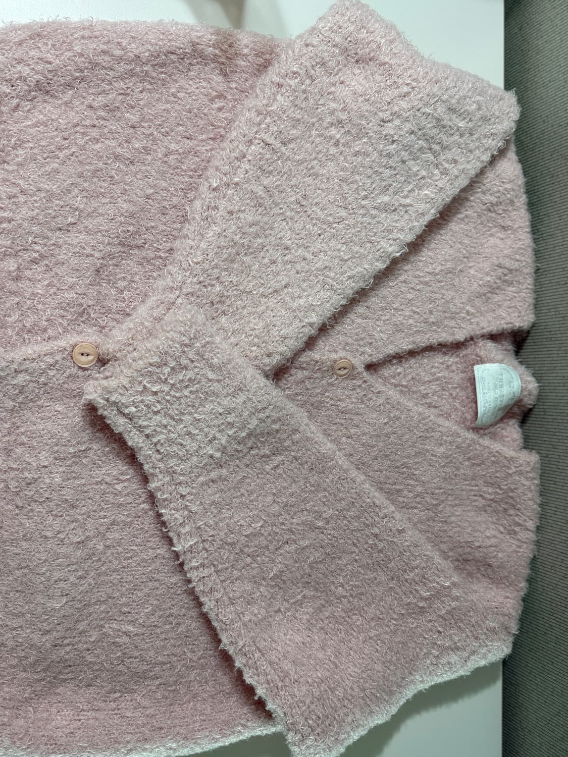 쓰리타임즈 푸들가디건 핑크 판매 상품이미지2