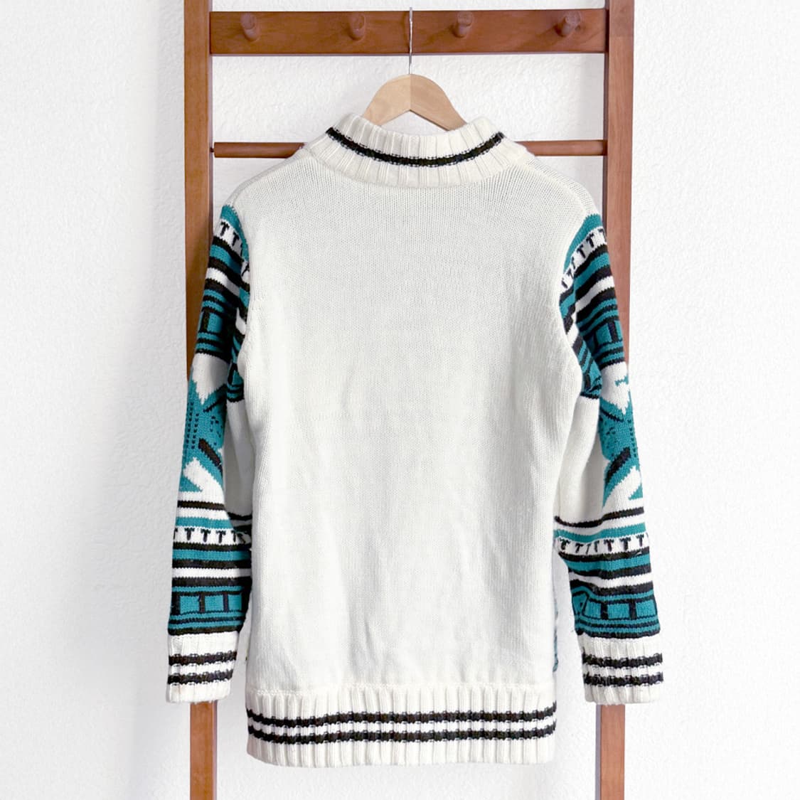 행운 버드 니트 집업 상품이미지8