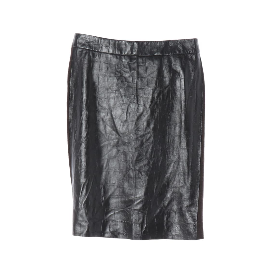 (새상품)[S]막스마라 송아지가죽 레더 스커트 셋업 치마
 상품이미지1