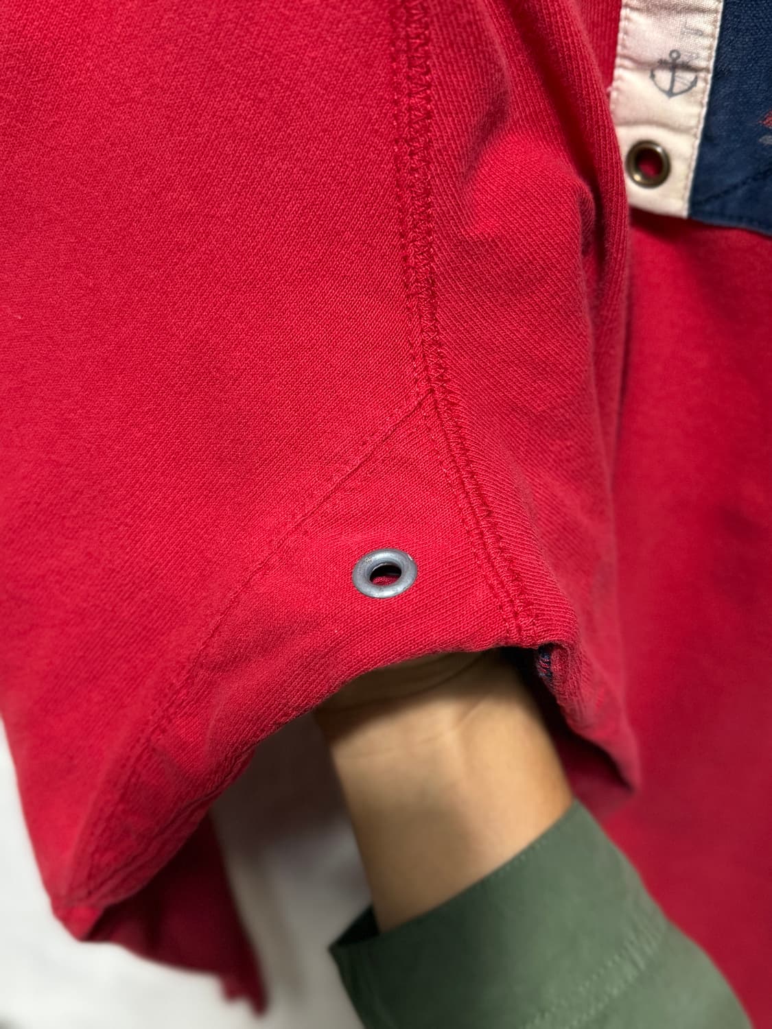 Polo Ralph Lauren 해군 재단사 럭비 롱슬리브 셔츠 상품이미지10