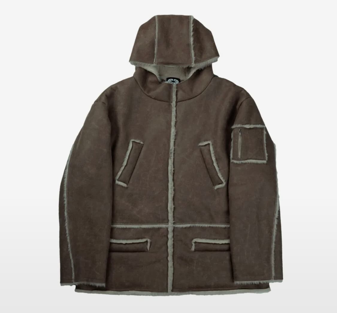 ertr Vintage Leather Shearling Jacket-s 상품이미지1