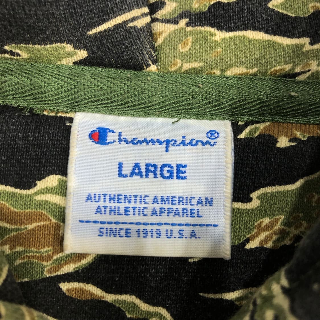 챔피온 재팬 타이거 카모 후드티 상품이미지4