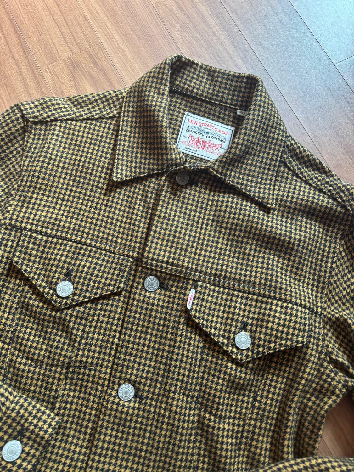 리바이스 화이트라벨 하운드투스 체크 울 자켓 상품이미지2