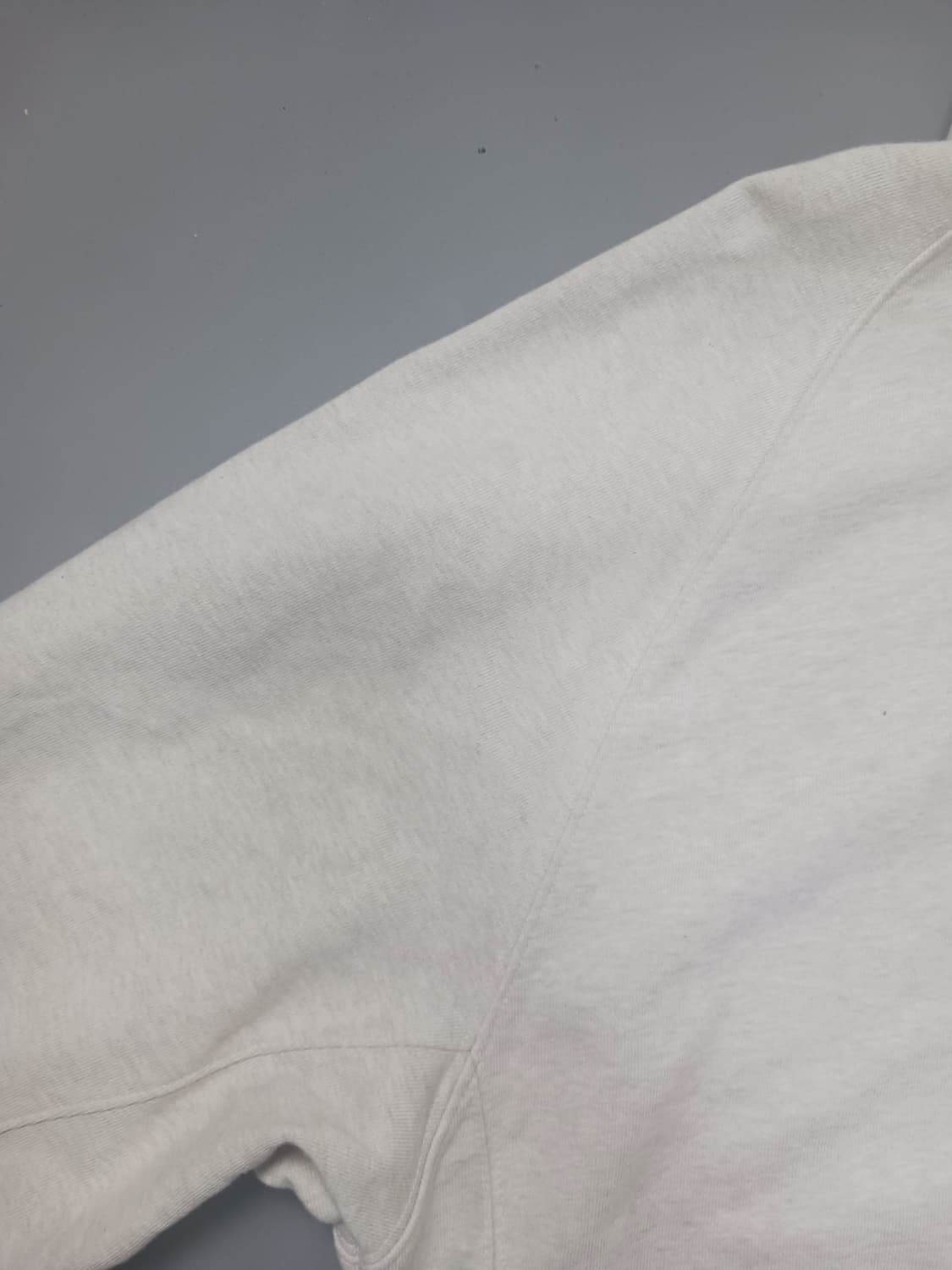 [L] 던스트 래더 로고 하프집업 스웨트셔츠 오트밀 멜란지 맨투맨 상품이미지9