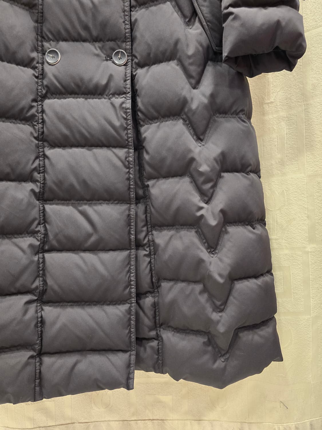 거의새거) 잇미샤 폭스퍼 후드 트리밍 더블버트 구스다운 롱패딩 S 상품이미지7