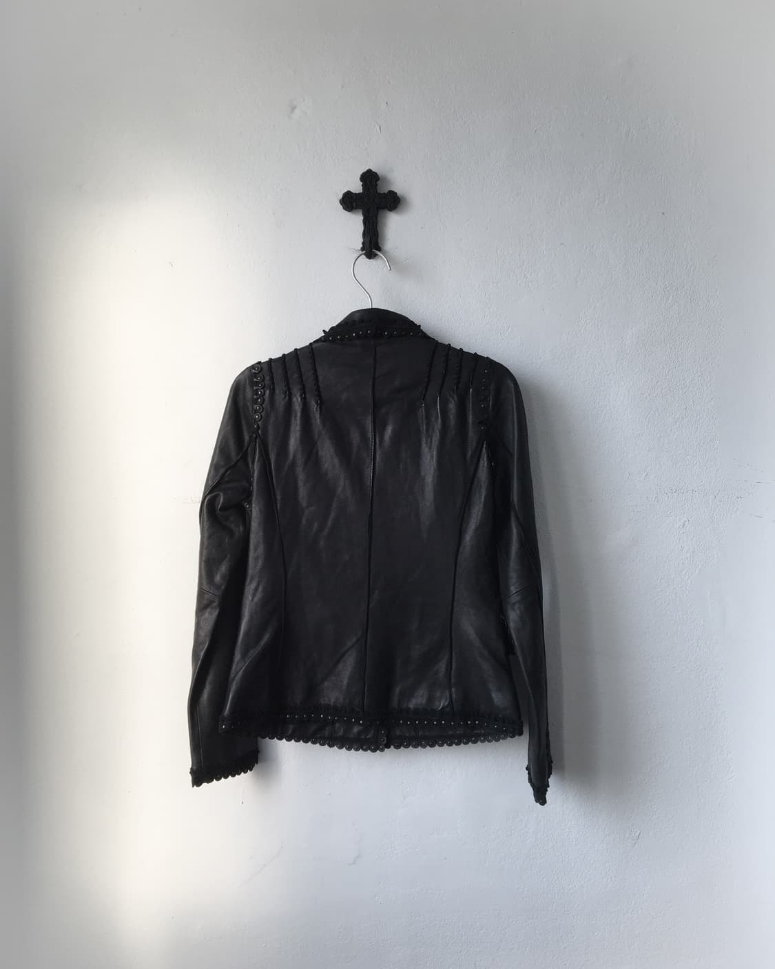 Stud point leather jacket 상품이미지4