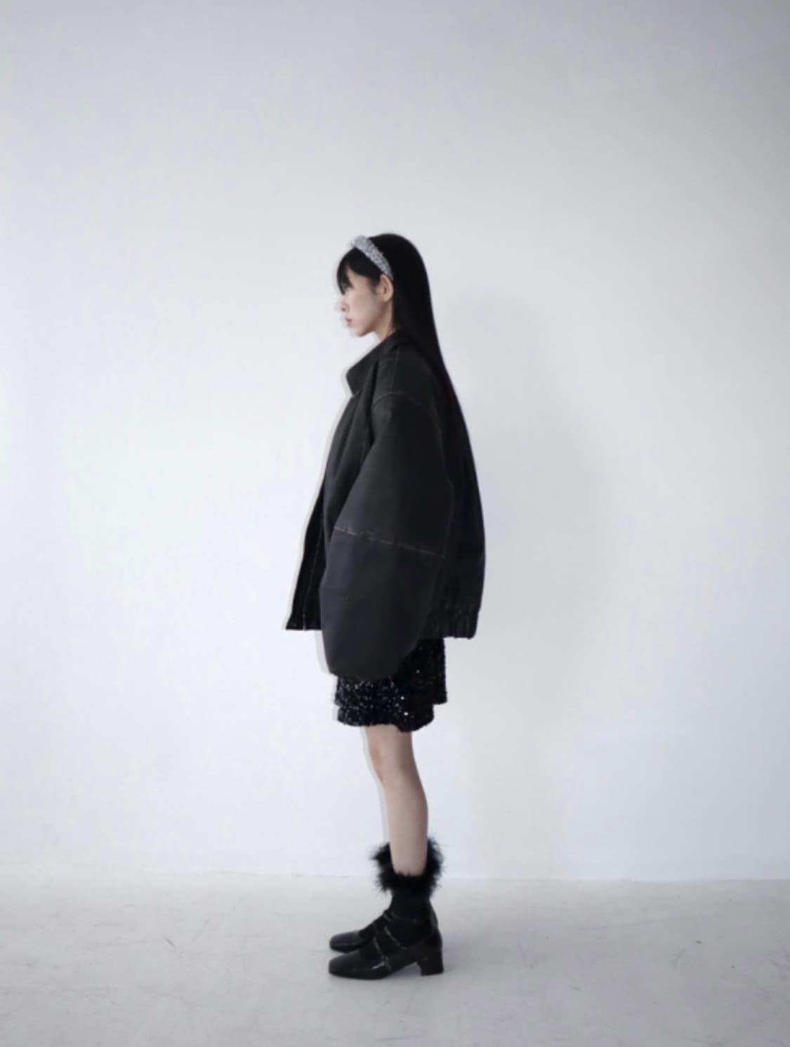 [원가 15만원] 레더/가죽 패딩 자켓 Leather padding 상품이미지2