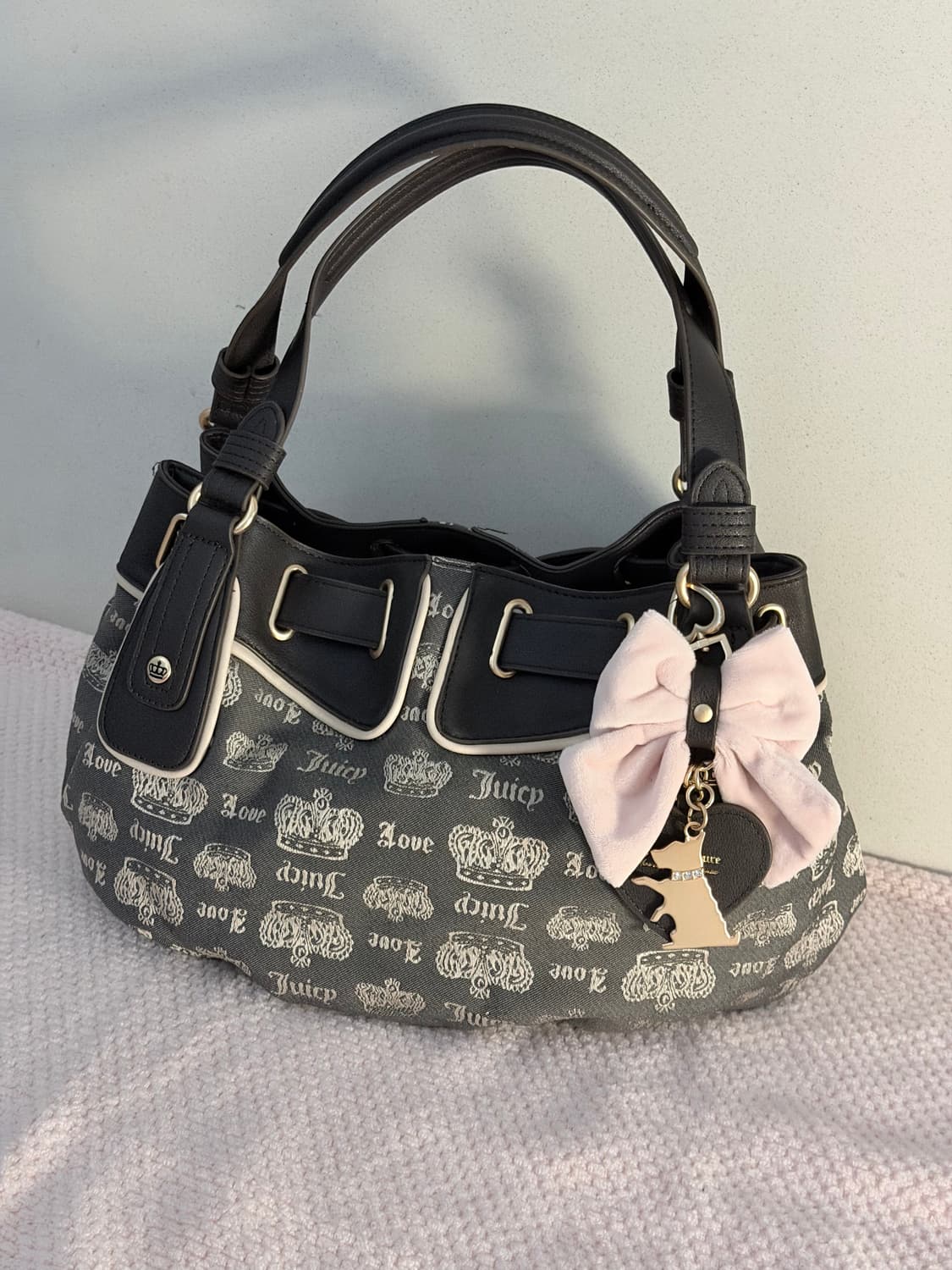 쥬시꾸뛰르 캔디백 블랙 y2k 숄더백 갸루 핀터깔 베메클 상품이미지1