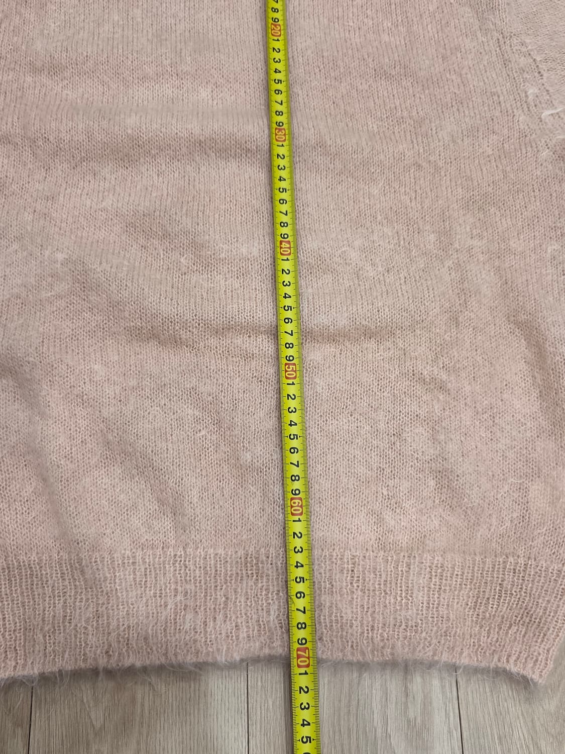 브러쉬드 슈퍼 키드 모헤어 니트 P/O 핑크 베이지 상품이미지1