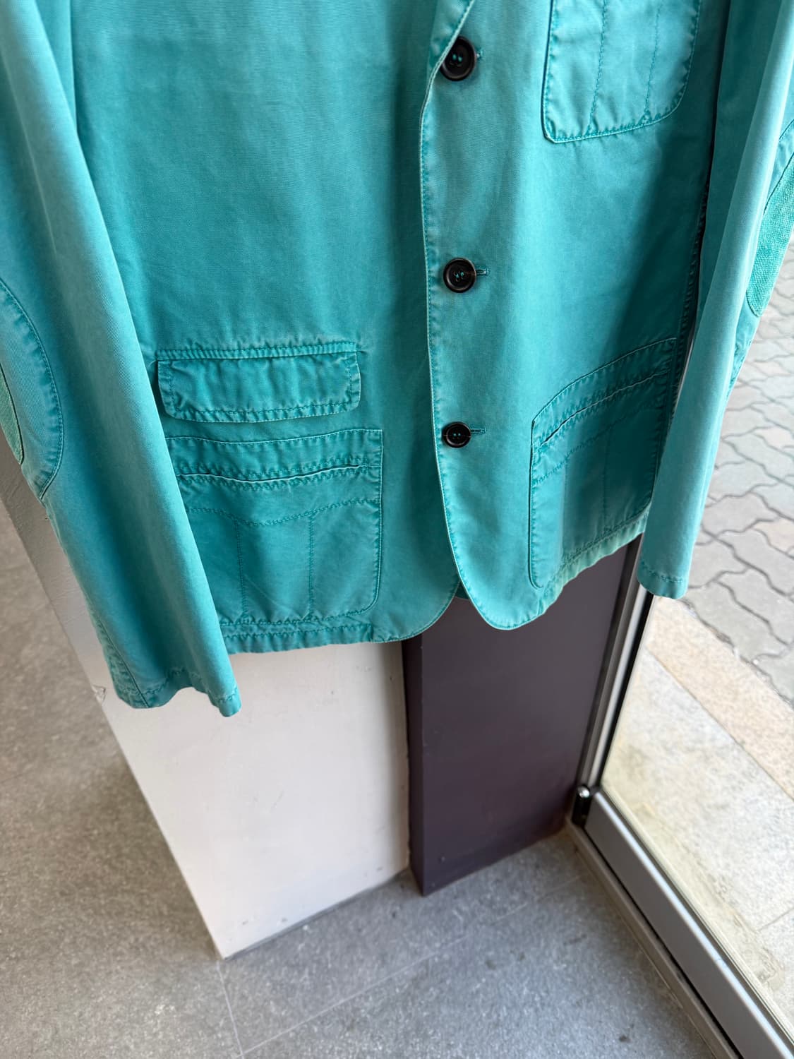 50/ 키톤 가먼트다이드 램스킨 엘보패치 자켓 상품이미지5