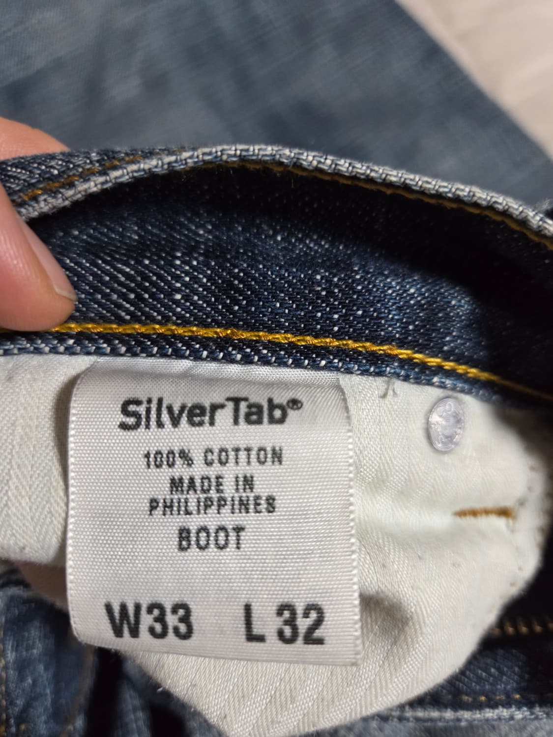 리바이스 실버탭 부츠컷 데님 팬츠 33×32 상품이미지6