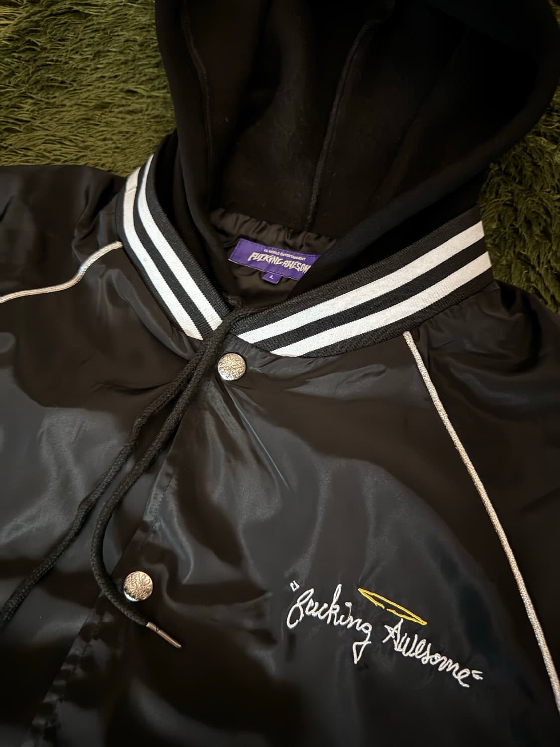 [L] 퍼킹어썸 R.I.P. BANDIT 라이트웨이트 스타디움 자켓 상품이미지3