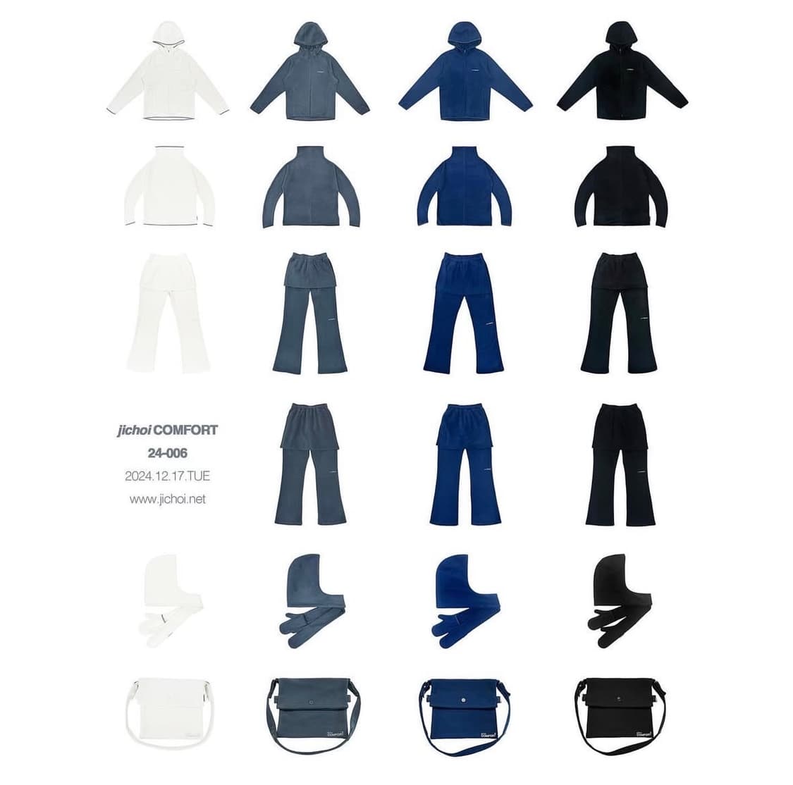 지초이컴포트 24-006 아이보리 셋업 목폴라티, 레이어드팬츠 상품이미지4