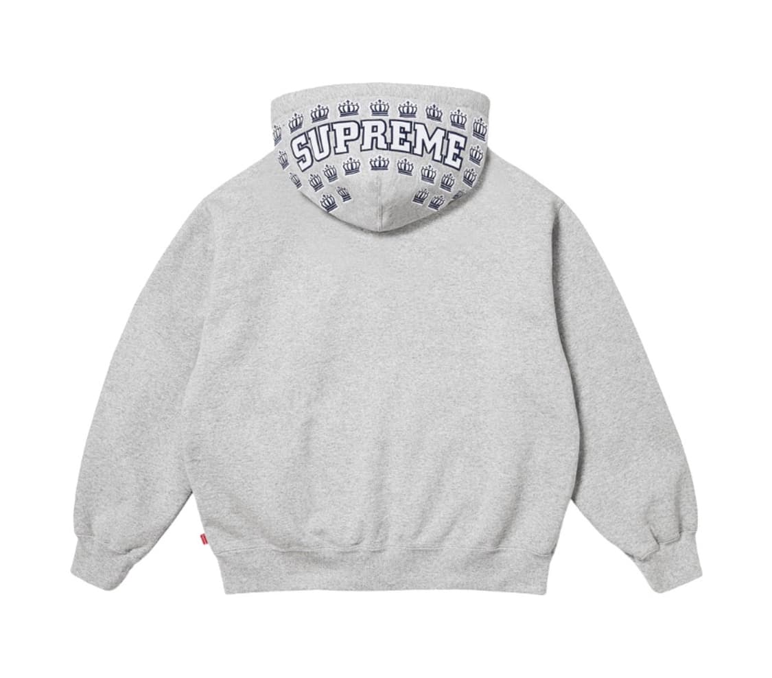 슈프림 리그 챔스 집업 후드집업 스웨트셔츠 헤더 그레이 25FW 사이즈L 상품이미지2