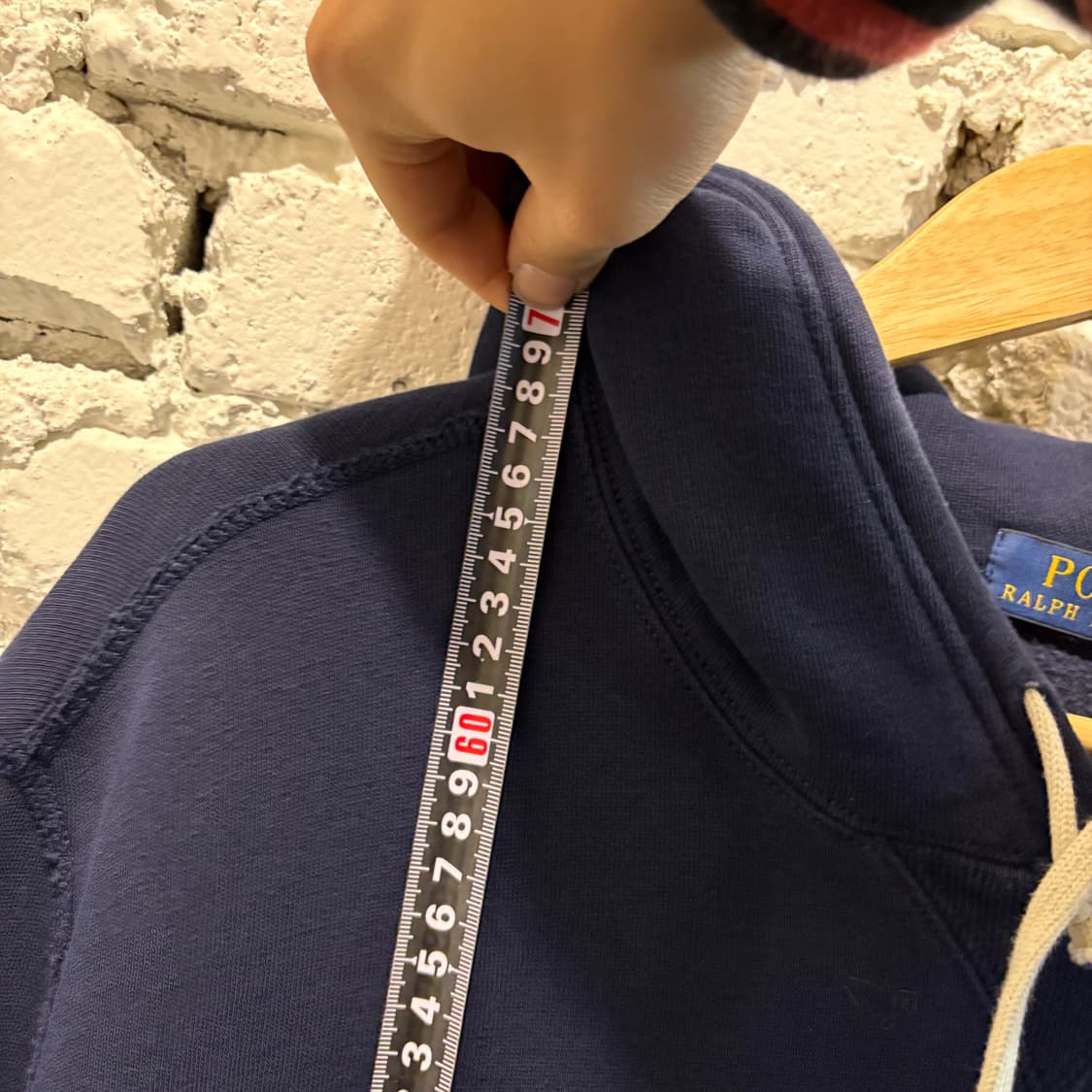 폴로 빈티지 빅로고 네이비후드 상품이미지8