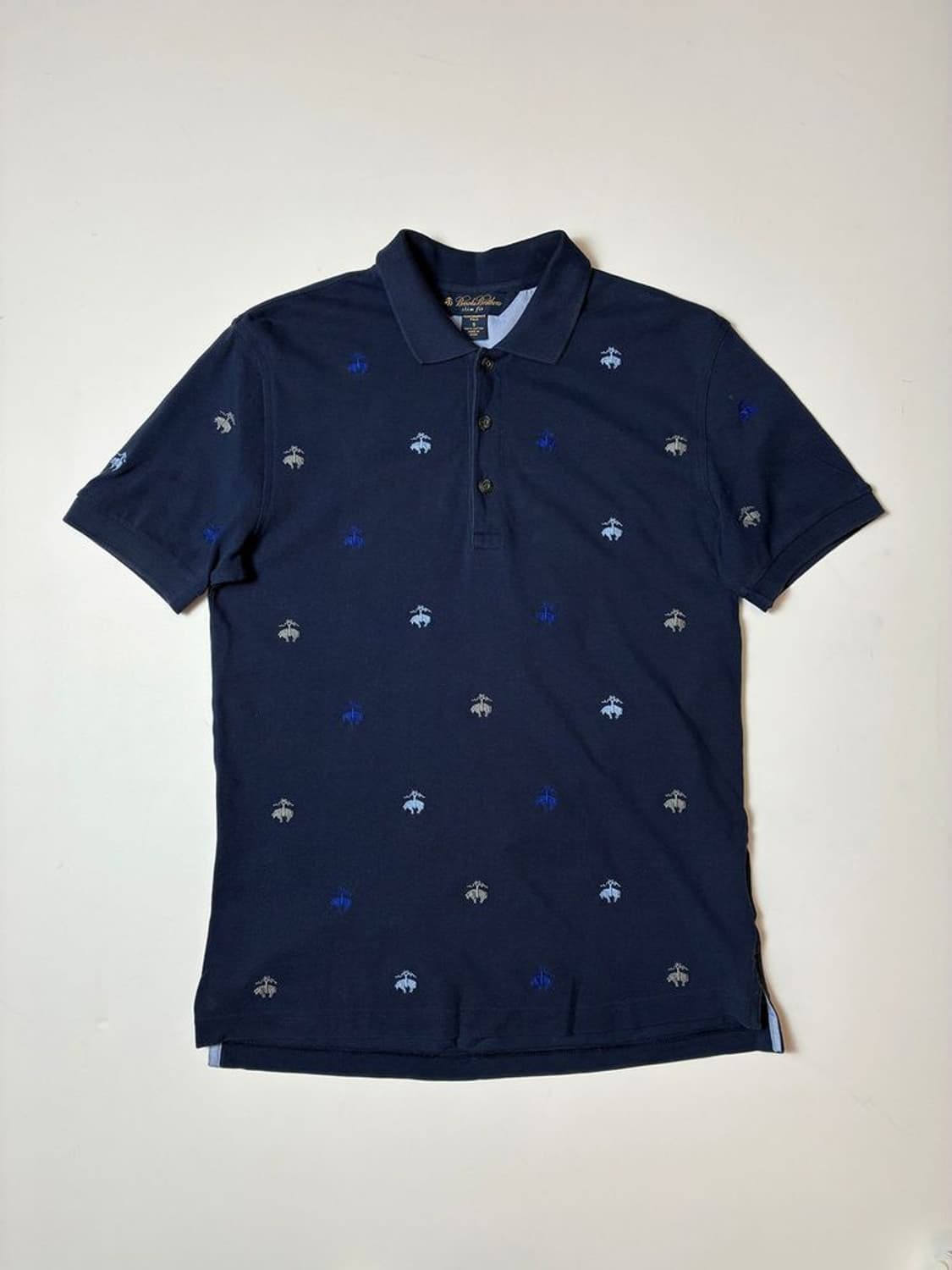 브룩스브라더스 클래식 로고 풀오버 반팔 카라 티셔츠 PN8904 상품이미지1