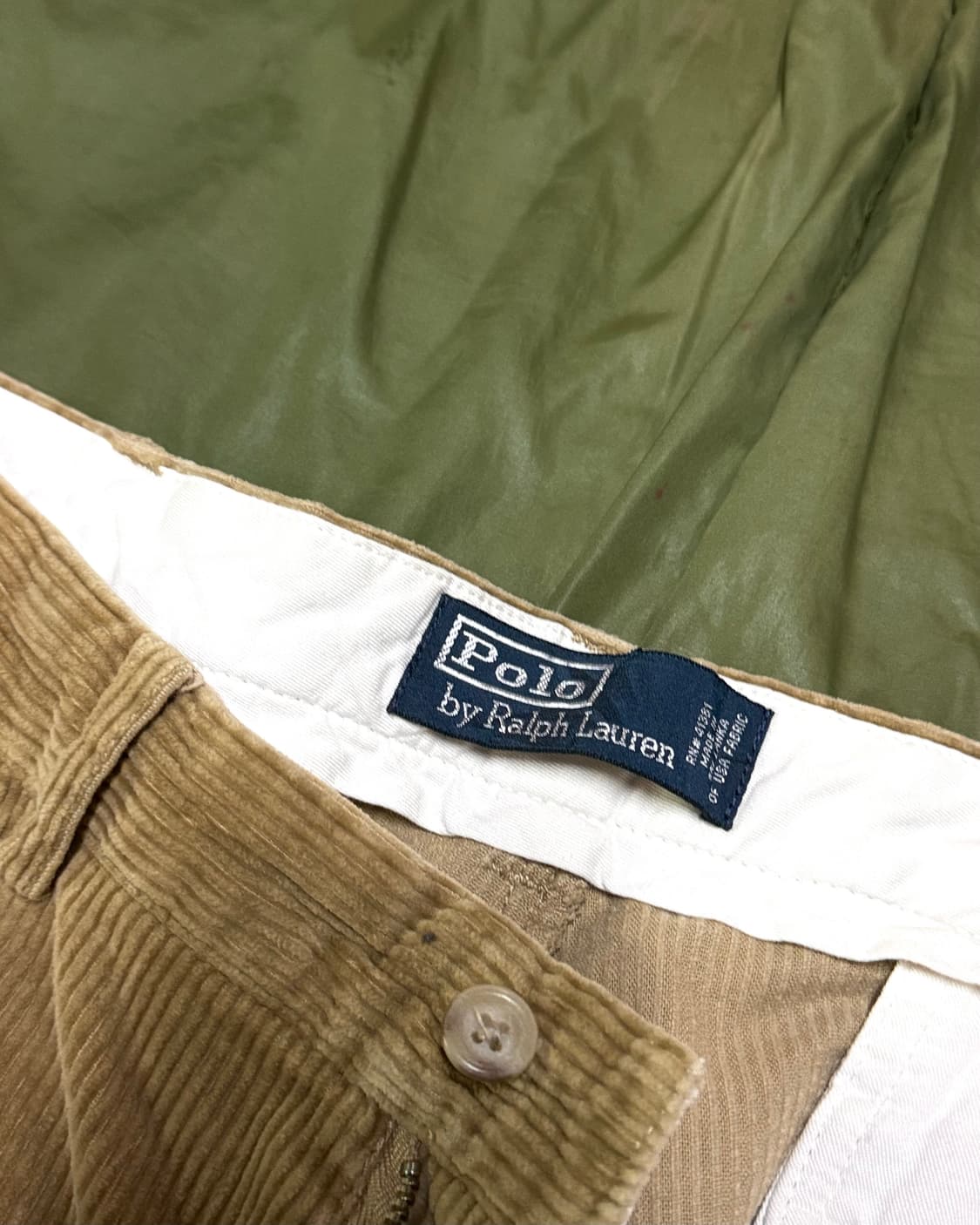 90‘s 폴로 랄프로렌 패치워크 코듀로이 팬츠 36 [브라운] 상품이미지4