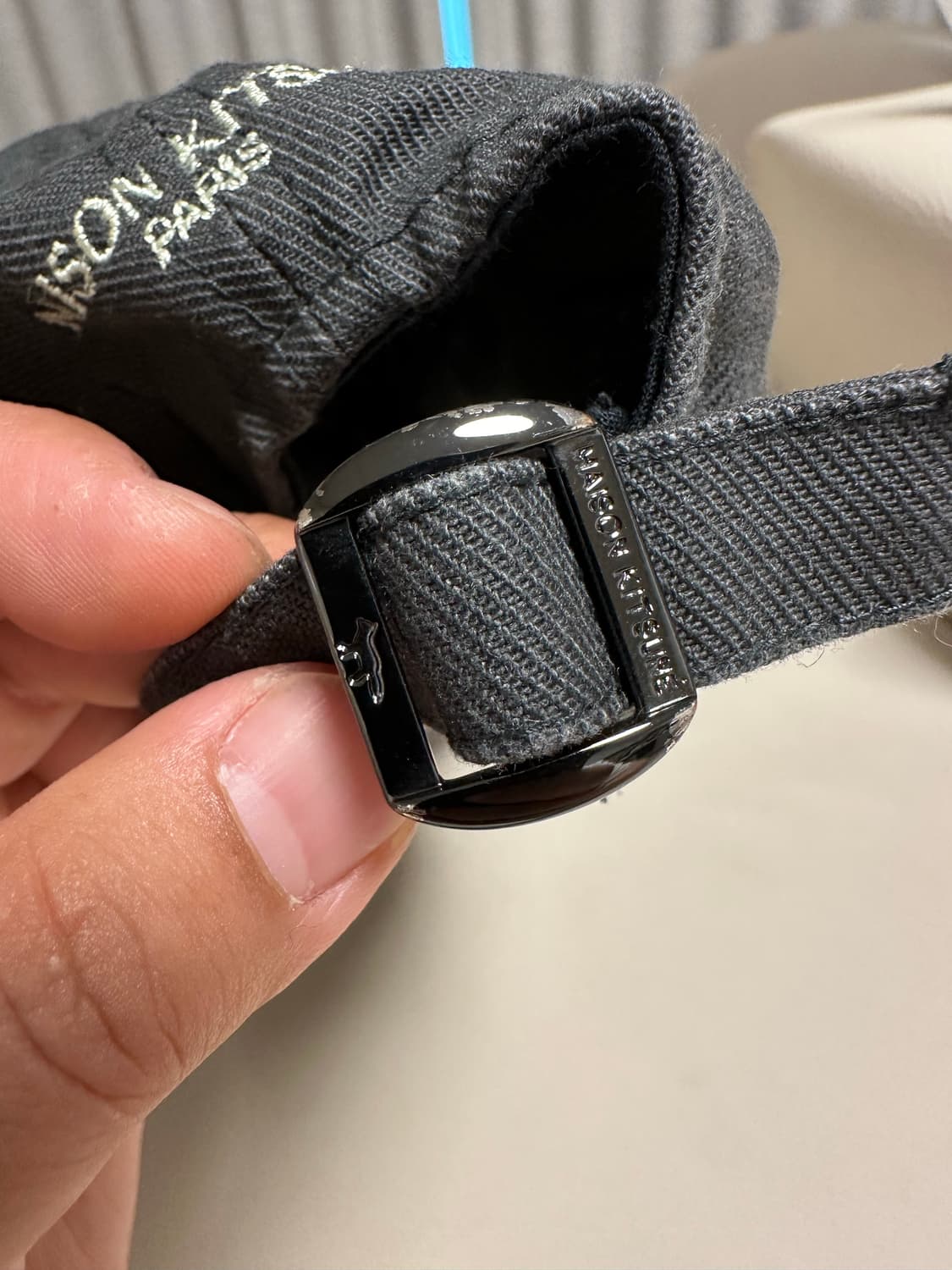 메종키츠네 파리지앵 볼캡 (차콜그레이) 상품이미지4