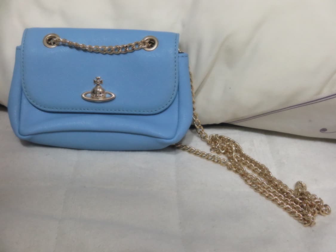 비비안웨스트우드 미니체인백 블루 상품이미지4