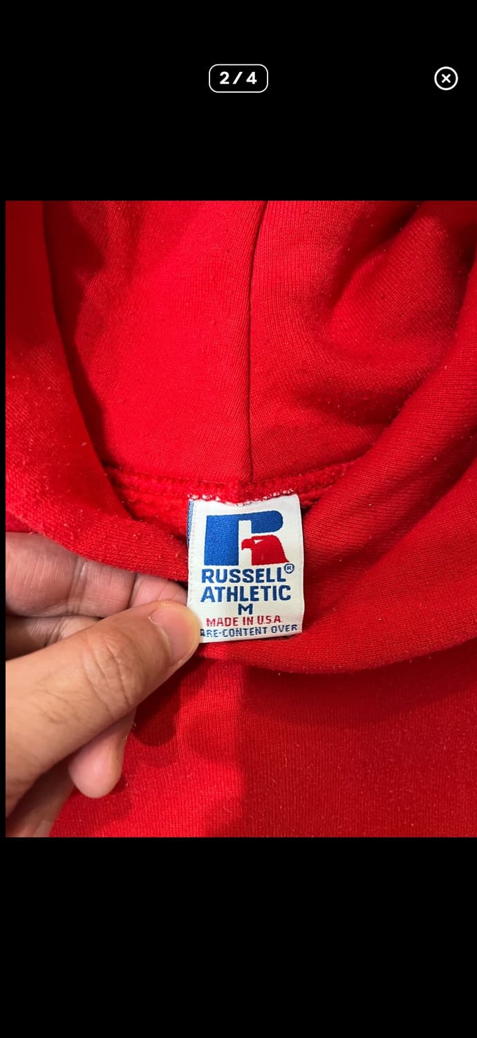 90s 빈티지 러셀 후드 M 상품이미지2