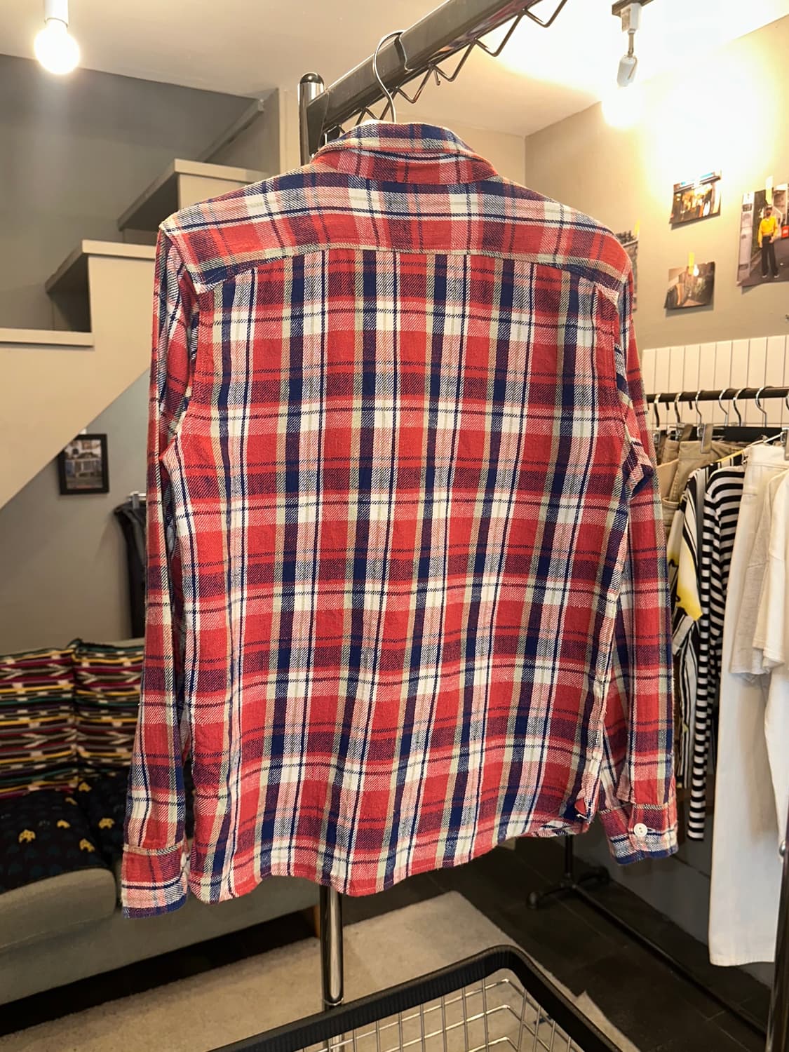 Pherrow’s check pattern pocket shirt 상품이미지9