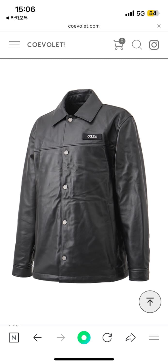 032c 레더 코치 자켓 (XL) 상품이미지3
