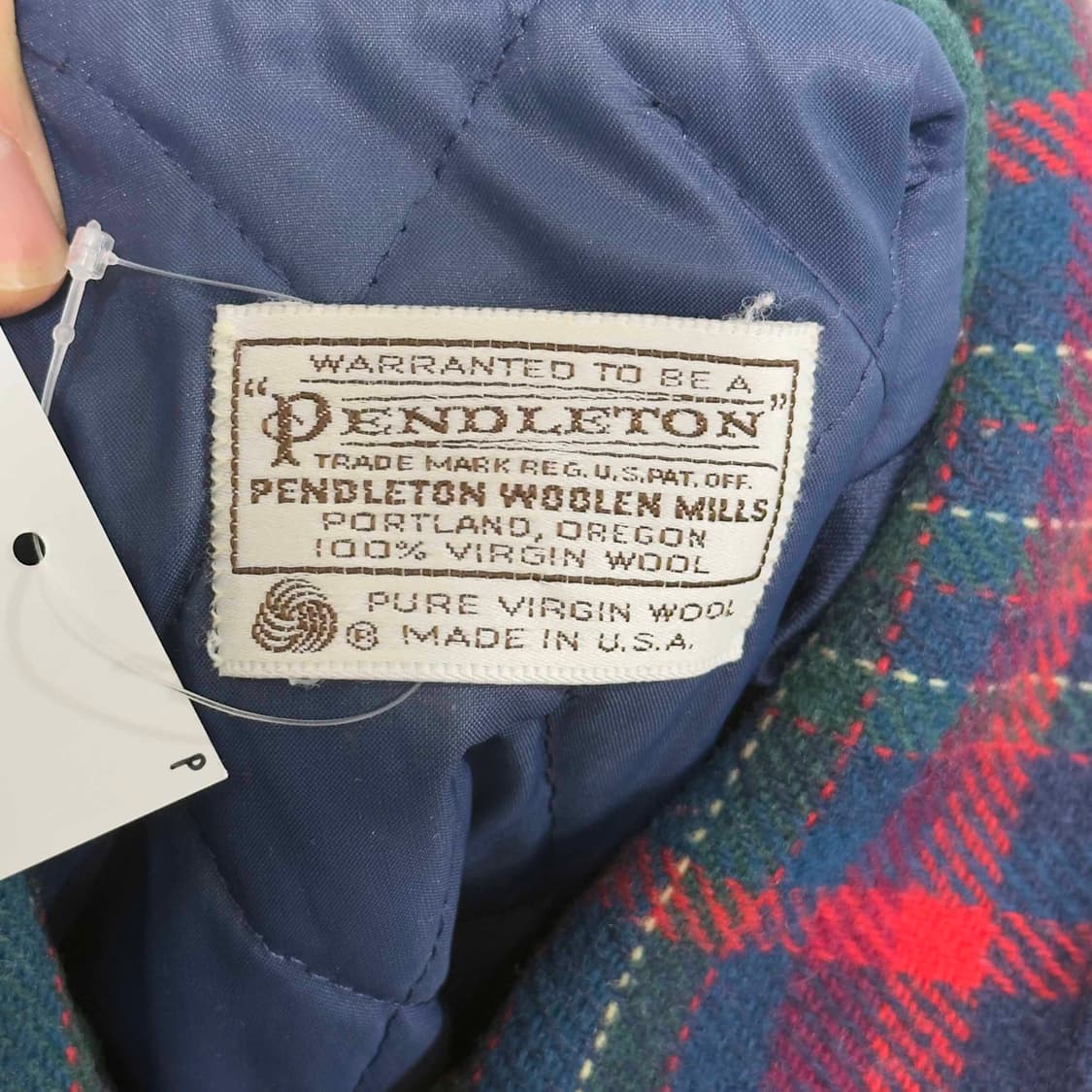 80s 펜들턴 체크 울 자켓 USA 상품이미지5