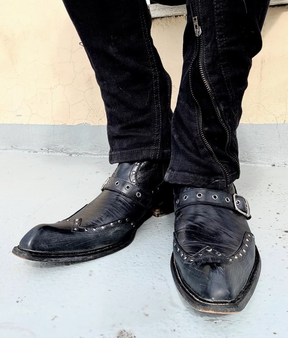 "Red Cover" 00's V-Kei Mood Buckle Boots 상품이미지3
