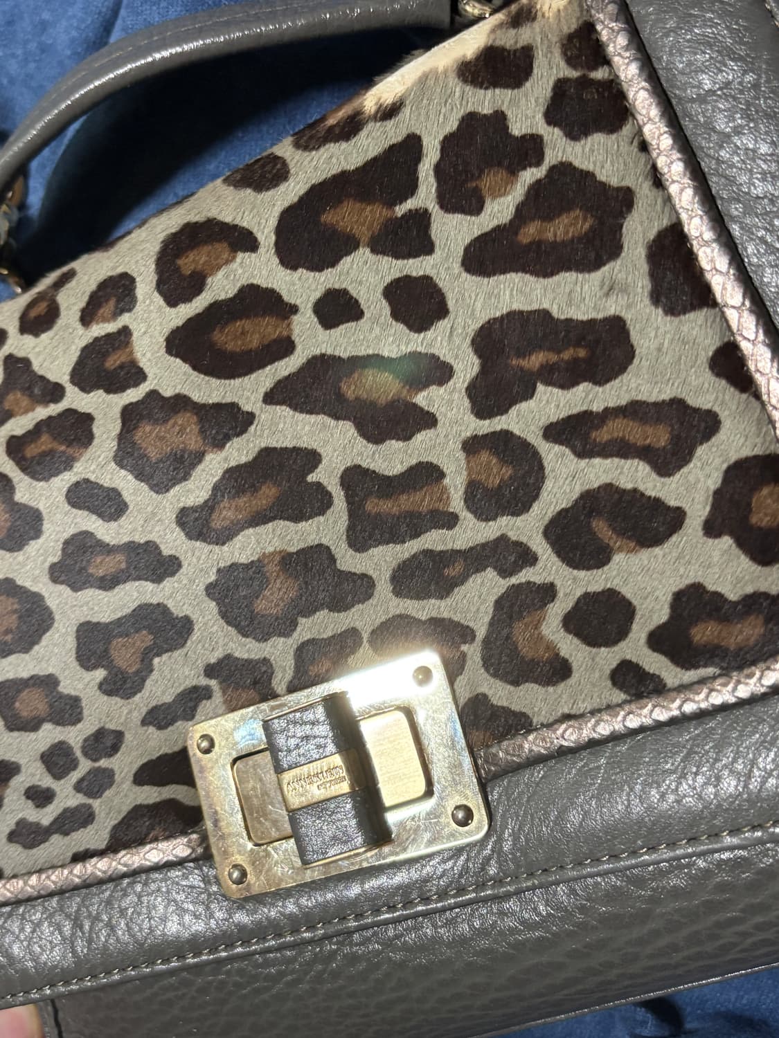 anne klein leopard pattern shoulder bag 상품이미지3
