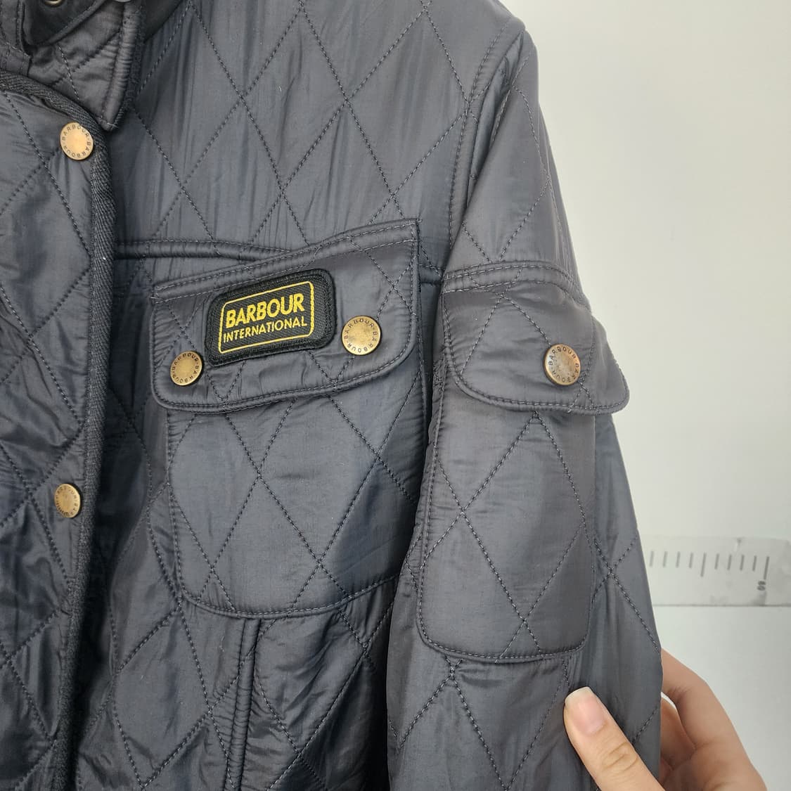 바버 퀼팅 자켓 블랙 상품이미지4