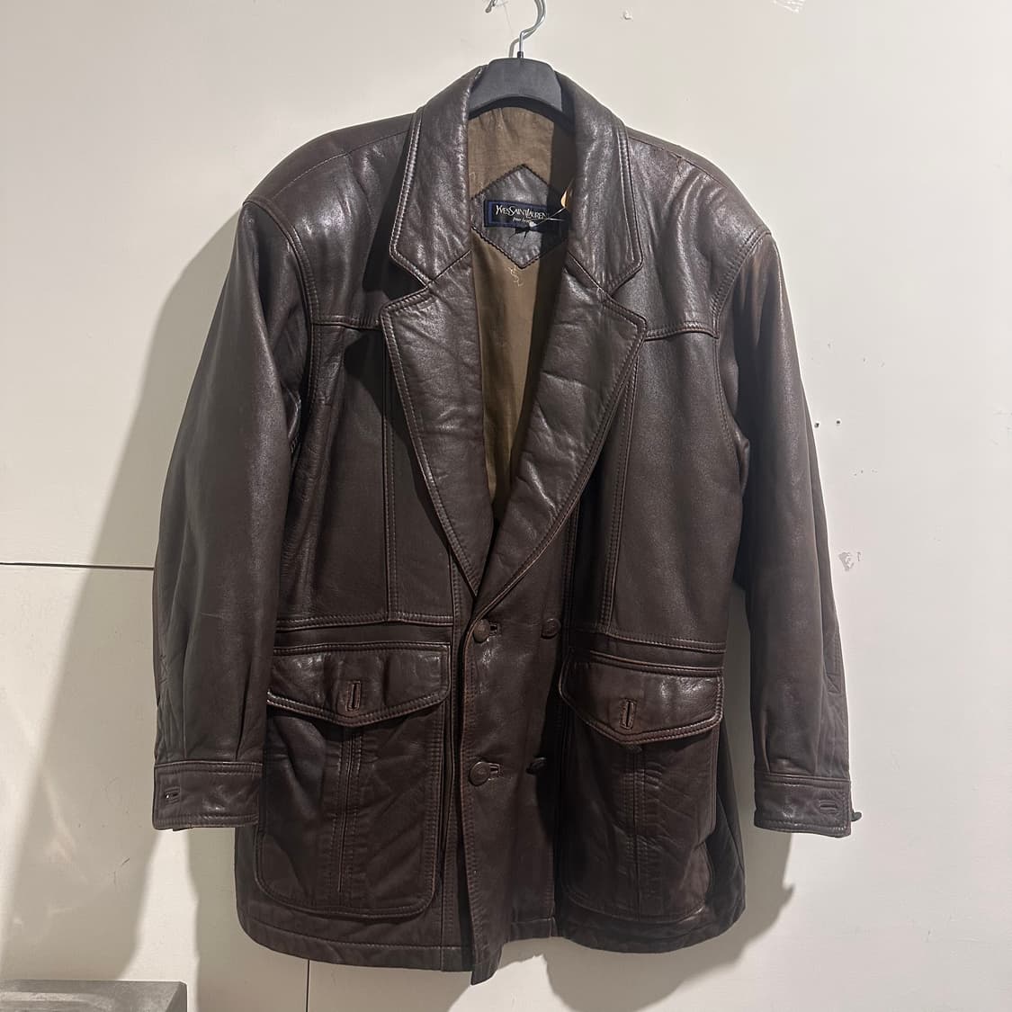 입생로랑 레더 자켓 상품이미지1