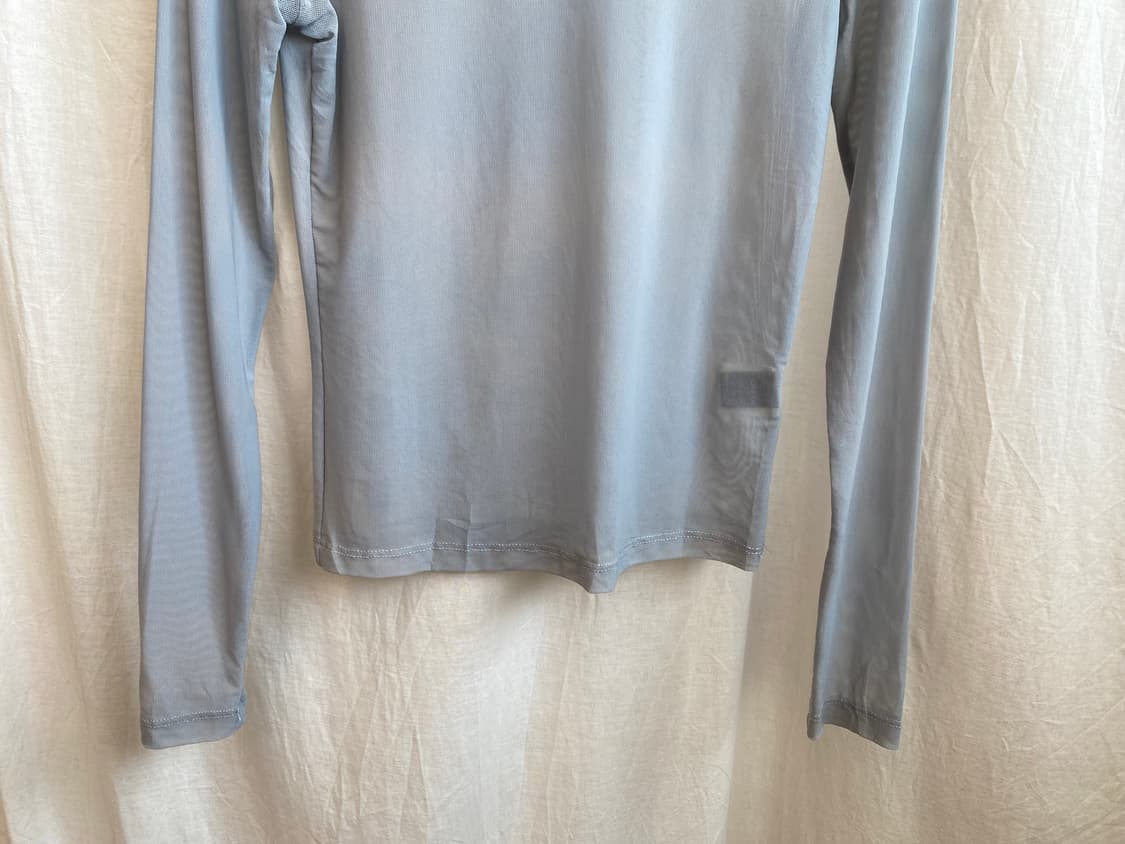 SHEIN 블루그레이 시스루탑(XS) 상품이미지5