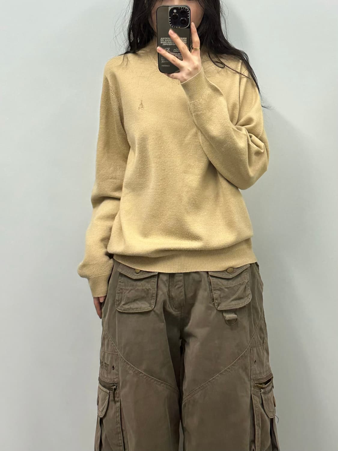 빈폴 베이지 라운드 니트 상품이미지1