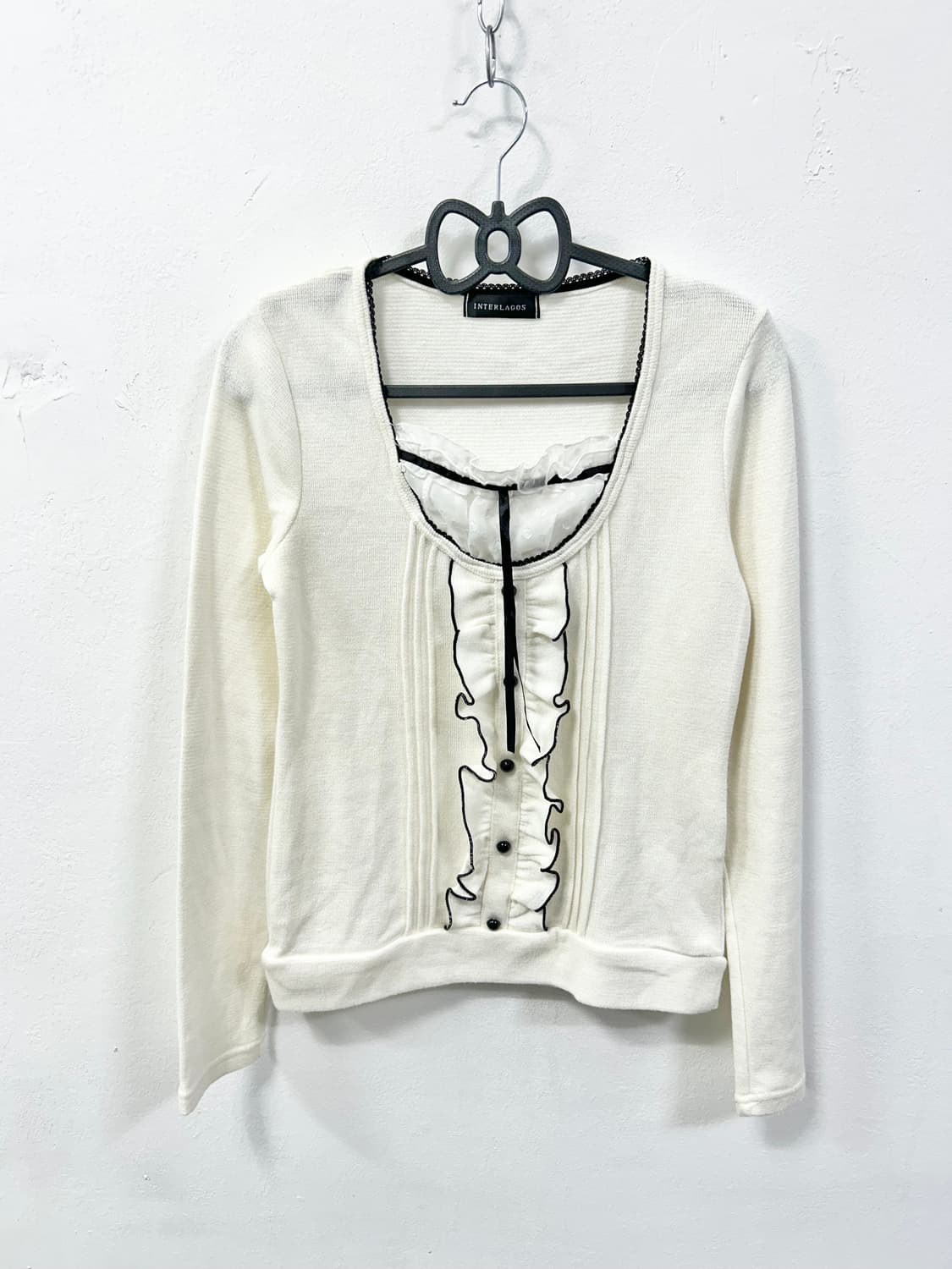 [INTERLAGOS] 공겜여주 무채색 로걀 탑 상품이미지3