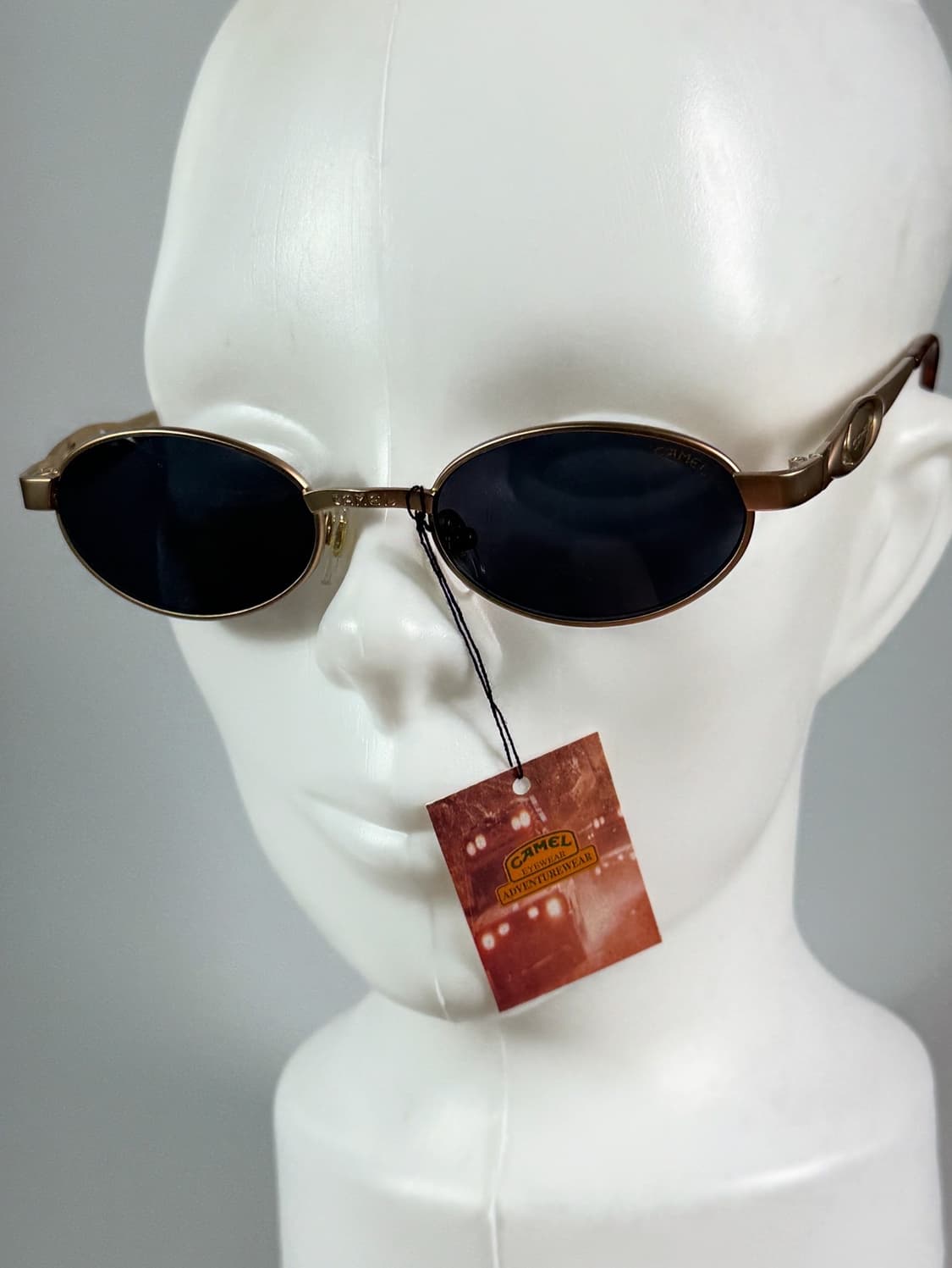 90s CAMEL 카멜 골드 슬림 오벌프레임 빈티지 선글라스 상품이미지9