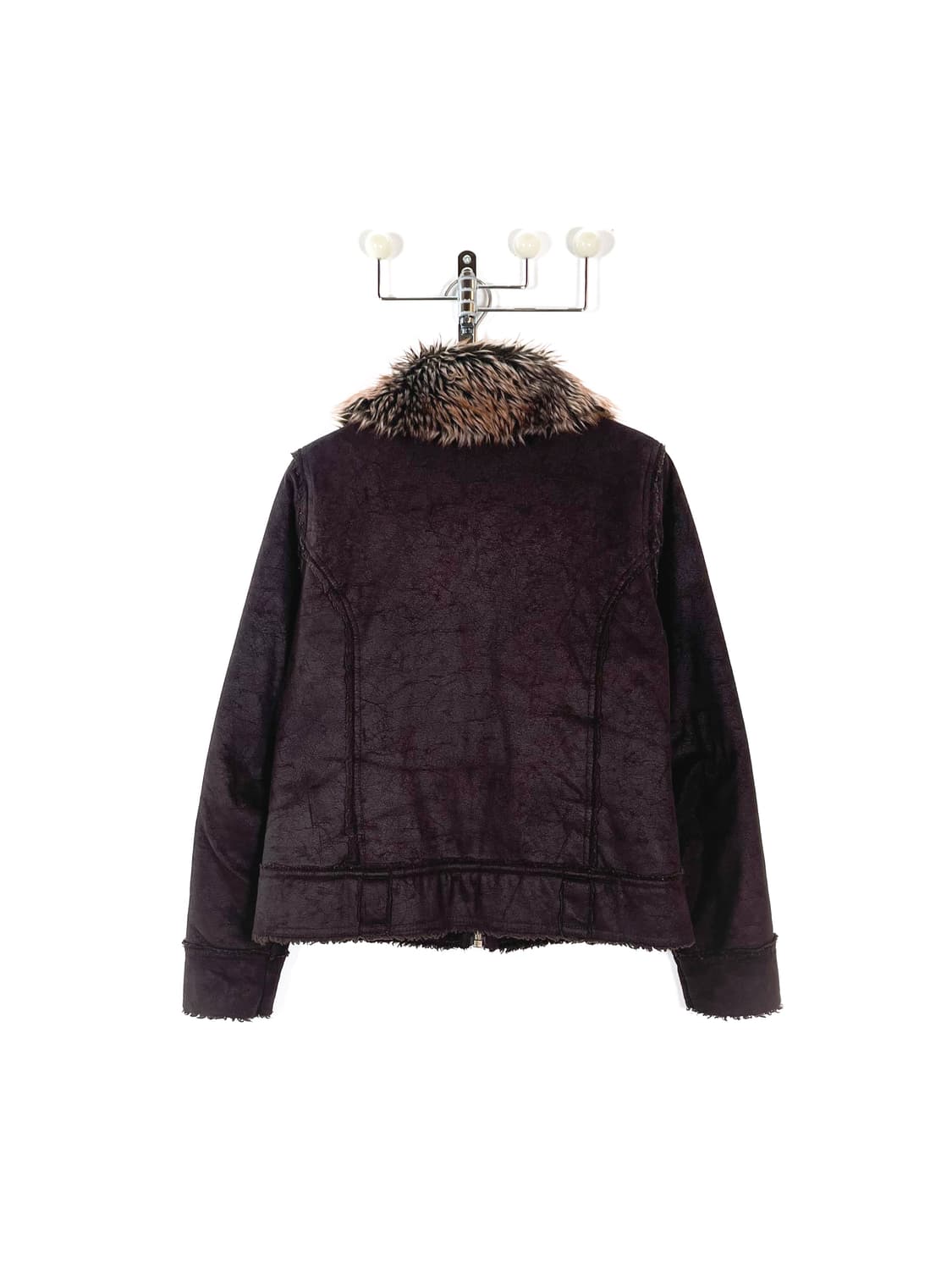 빈티지 폭스레더 퍼 트리밍 자켓 상품이미지4