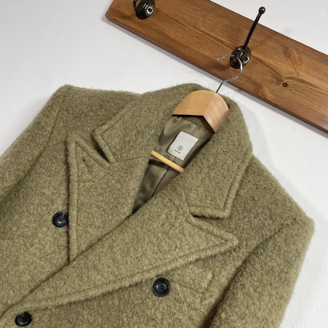 (새상품) 블러썸 에이치 컴퍼니 알파카 더블 롱코트 (on.44)   - 상품이미지2