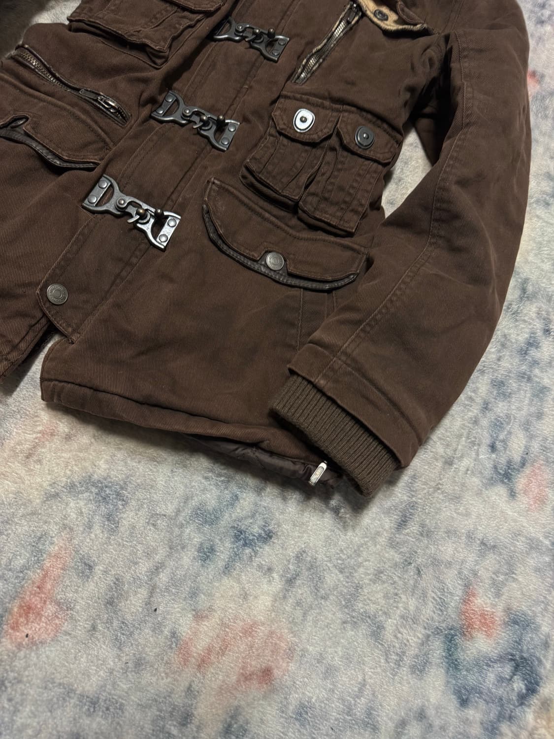 In the attic 00s brown trimming fur fire 상품이미지6