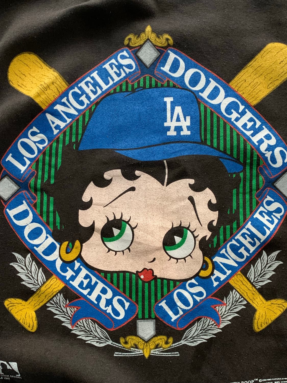 90s 베티붑 LA다저스 프린팅 스웻셔츠 상품이미지2