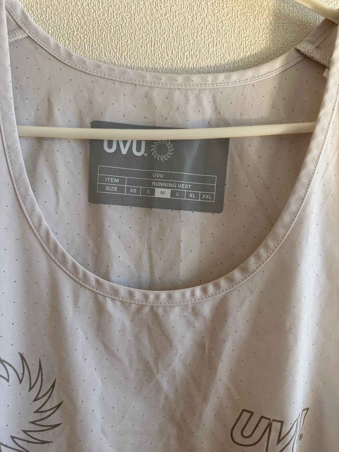 uvu 러닝 베스트 화이트 M 상품이미지4